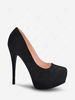 Solid Platforms Stiletto Heel Pumps