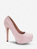 Solid Platforms Stiletto Heel Pumps