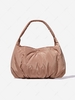 Solid Quilted Padded Puffer Tote Bag