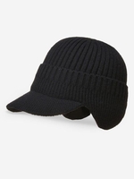 Solid Warm Knit Trapper Hat