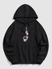Spaceman Planet Graphic Cotton Hoodie 2xl Black