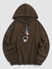 Spaceman Planet Graphic Cotton Hoodie 2xl Deep coffee