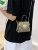 Sparkle Sequined Metal Chain Crossbody Bag
