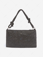 Sparkly Rhinestone Evening Hobo Shoulder Bag