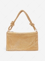 Sparkly Rhinestone Evening Hobo Shoulder Bag