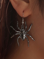 Spider-shaped Halloween Pendant Earrings