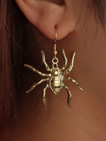 Spider-shaped Halloween Pendant Earrings