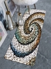 Spiral Stone Pattern Comfort Sponge Mat