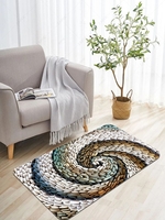 Spiral Stone Pattern Comfort Sponge Mat