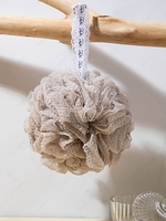 Sponge Soft Shower Lace Panel Mesh Foaming Bath Ball