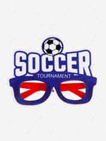 Sports Fan Felt Soccer Design Glasses