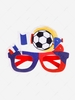 Sports Fan Felt Soccer Design Glasses