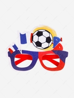 Sports Fan Felt Soccer Design Glasses