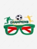 Sports Fan Felt Soccer Design Glasses