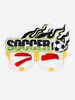Sports Fan Felt Soccer Design Glasses