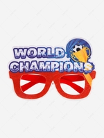 Sports Fan Felt Soccer Design Glasses