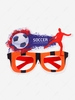 Sports Fan Felt Soccer Design Glasses