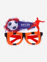 Sports Fan Felt Soccer Design Glasses