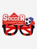 Sports Fan Felt Soccer Design Glasses