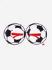 Sports Fan Felt Soccer Design Glasses