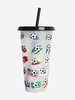 Sports Fan Soccer Pattern Thermochromic Plastic Cup