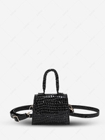 Square Mini Solid Color Crossbody Bag