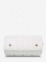 Square-Quilted Flap Chain Crossbody Bag