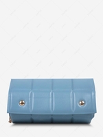 Square-Quilted Flap Chain Crossbody Bag