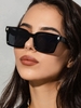 Square Shape Wide Frame Oversized Sunglasses