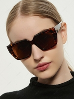 Square Shape Wide Frame Sunglasses