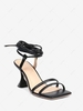 Square Toe Ankle Wrap High Heel Sandals