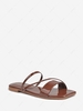 Square Toe Strappy Slip-On Flat Sandals