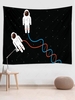 Star and Astronauts Print Tapestry