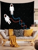 Star and Astronauts Print Tapestry