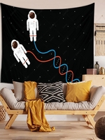 Star and Astronauts Print Tapestry