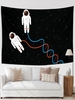 Star and Astronauts Print Tapestry