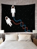 Star and Astronauts Print Tapestry