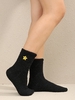 Star Embroidered Plush Socks