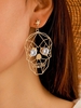 Star Hollow Out Skull Earrings