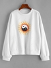 Star The Eight Trigrams Graphic Sweatshirt M White