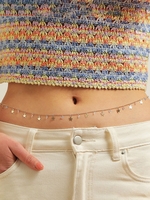 Star Zircon Pendant Waist Chain