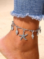 Starfish Pendant Retro Anklet