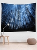 Starry Sky and Forest Print Tapestry