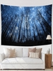 Starry Sky and Forest Print Tapestry