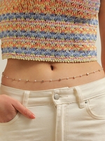 Stars Faux Pearl Pendant Waist Chain