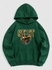 START Eagle Graphic Pattern Fleece-lined Hoodie 2xl Deep green