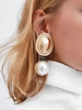Statement Faux Pearl Drop Earrings