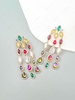 Statement Rhinestone Crystal Cluster Waterdrop Earrings