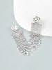 Statement Rhinestone Fringe Earrings