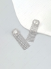 Statement Rhinestone Fringe Earrings